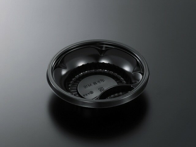 どんぶり CTポケ丼 M16 黒-BK 身 【1000枚本体蓋セット】弁当容器 お弁当箱 業務用 使い捨て容器 テイクアウト容器