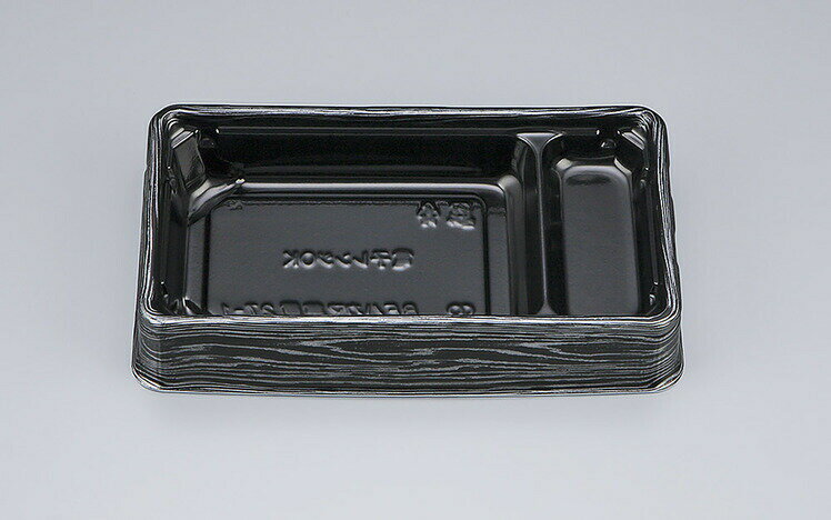 弁当容器 使い捨て BFハカマ集重27-1黒板目 【800枚本体蓋セット】 BFハカマ集重271黒板目 お弁当箱 業務用 テイクアウト容器 弁当屋 お持ち帰り 宅配 レンジ対応