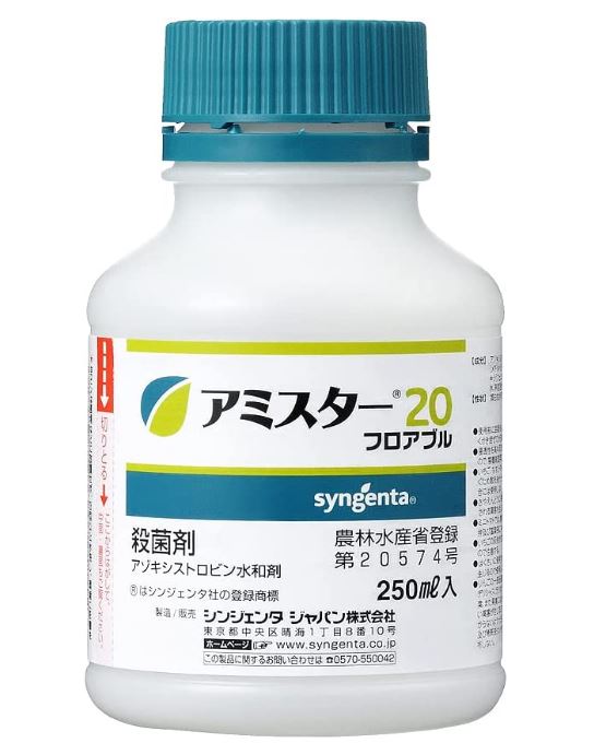 アミスター20フロアブル 250ml うどんこ病 炭疽病 黒とう病 灰色かび病 べと病 枝膨病 晩腐病 褐斑病