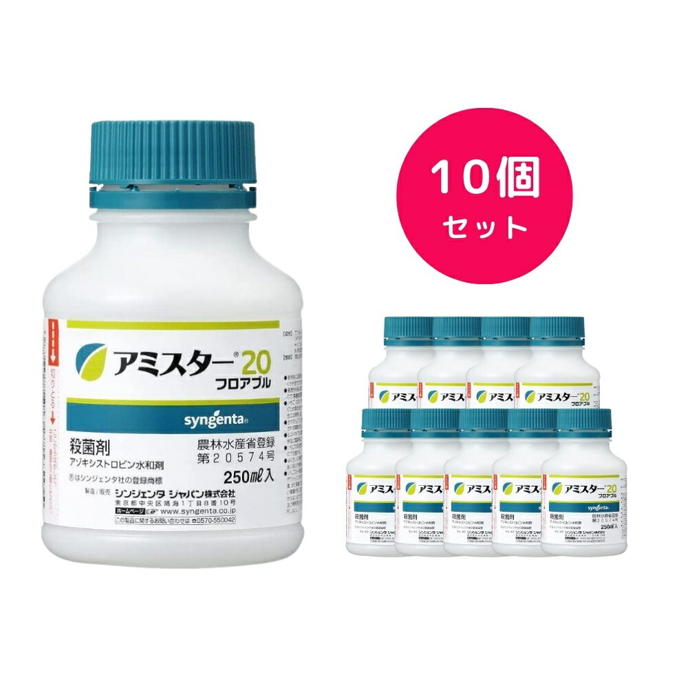 【10個セット】 アミスター20フロアブル 250ml うどんこ病 炭疽病 黒とう病 灰色かび病 べと病 枝膨病 ..