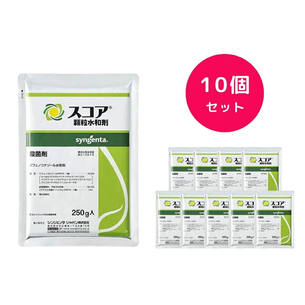 【10個セット】 スコア顆粒水和剤 250g 殺菌剤 ミツバチ アスパラガス ナシ ミニトマト いちご 梅