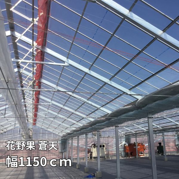 花野果　蒼天 幅1150cm 選べる長さ POフィルム 透明 農業用 ビニールハウス用 住化積水フィルム