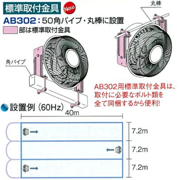 エアビーム AB3023 軽量 高効率 省エネ 低騒音 フルタ電機 農業 ハウス用循環扇 作...