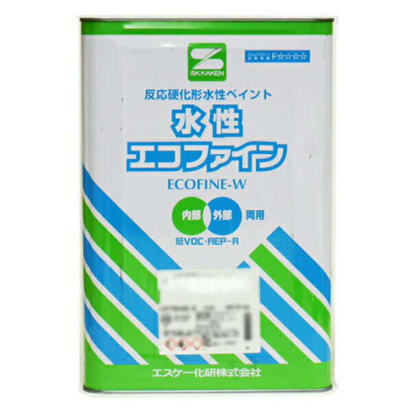 水性エコファイン ツヤ有り 半ツヤ つや消し ツヤ選択可 16kg 淡彩色 白 外壁塗料 エスケー SK