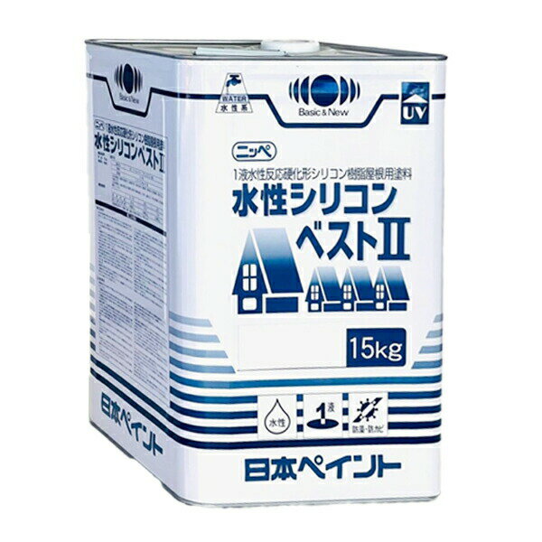Rakuten - 水性シリコンベスト2 15kg 色選択式 ニッペ