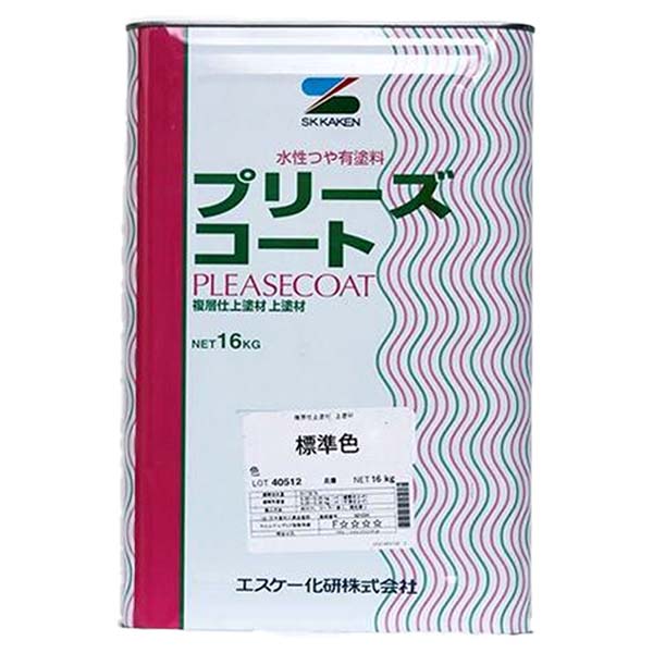プリーズコート #30 半艶 16kg 淡彩色 白 外壁塗料 エスケー SK