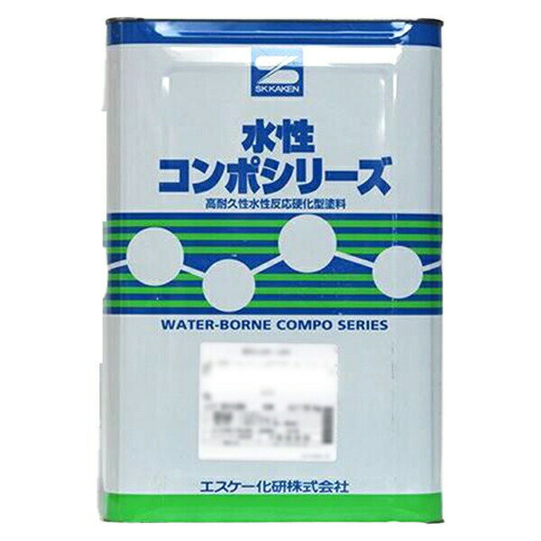水性コンポシリコン 16kg 淡彩色 白 外壁塗料 エスケー SK