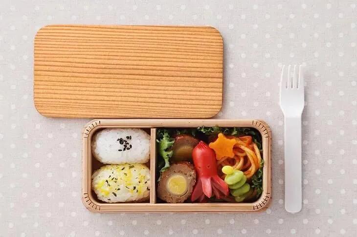 【公式】箱屋常吉 細長一段お弁当箱(小) 雲紋柄 おひつのようなおべんとう箱 hakoya 弁当箱