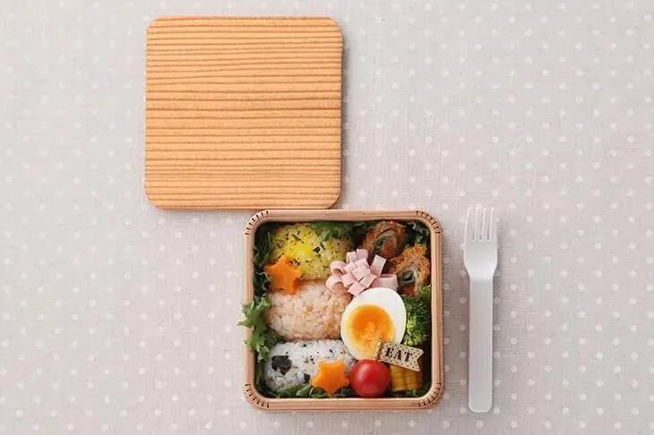 【公式】箱屋常吉 正方形一段お弁当箱 雲紋柄 おひつのようなおべんとう箱 hakoya 弁当箱