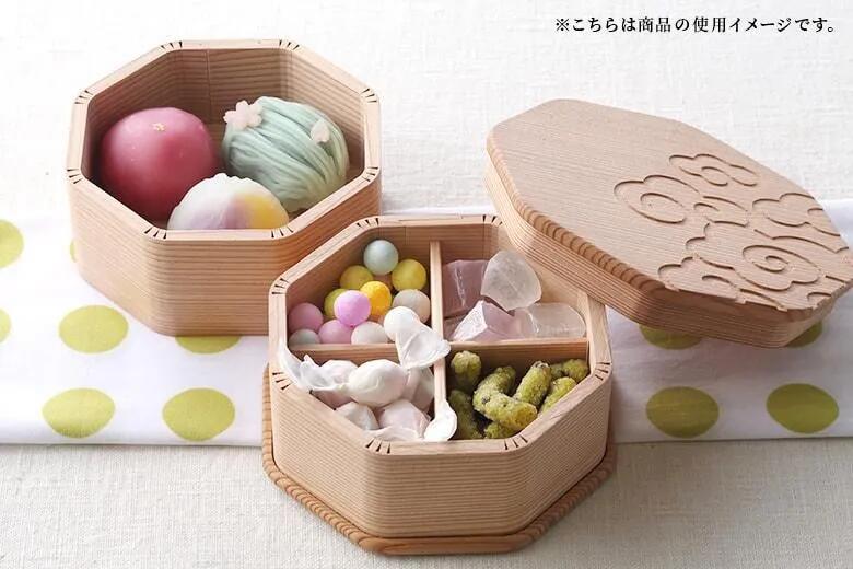 【公式】箱屋常吉 八角二段お弁当箱(小) 雲紋柄 おひつのようなおべんとう箱 hakoya 弁当箱