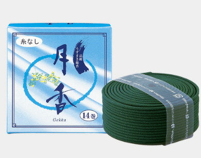 Rakuten - 【10箱セット 】月香 うずまき線香 14巻 糸なし マルエス 10S208NS 業務用 まとめ買い 大容量