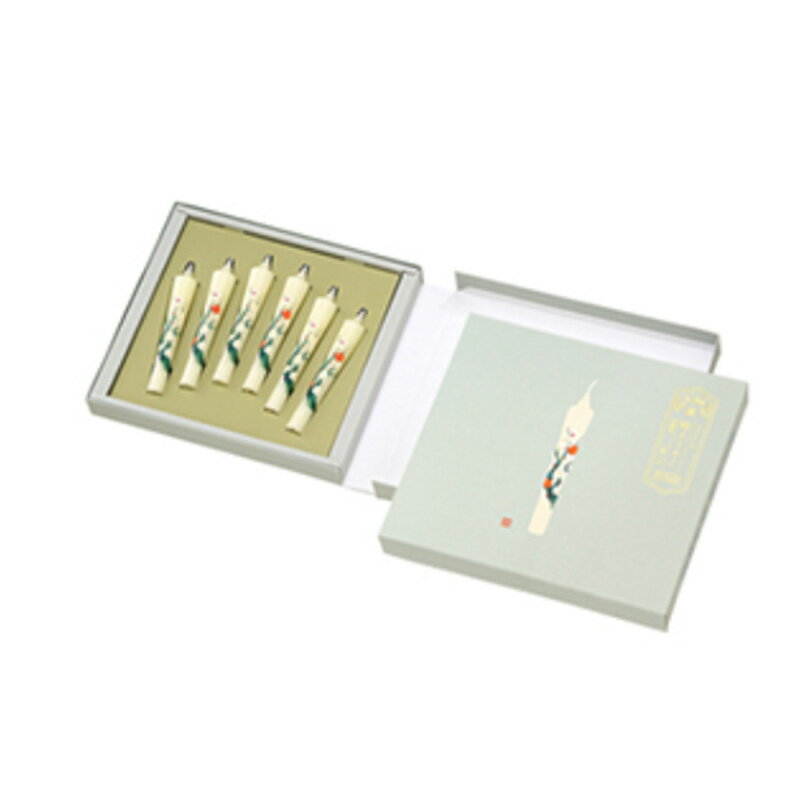 Rakuten - 【5箱セット 】蜜蝋入り絵ろうそくギフト 白梅 カメヤマローソク T2598-00-00