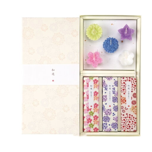 進物 和遊 花づくしキャンドルセット カメヤマローソク I1348-01-00 進物 和遊 花づくしキャンドルセット カメヤマローソク I1348-01-00