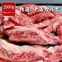 特選 中落カルビ 2000g 200g×10パック 味付け無し カルビ 焼肉 牛肉 赤身 バーベキュー BBQ 冷凍 大人数 イベント