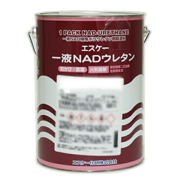 エスケー 一液NADウレタン 4kg 淡彩色 白 エスケー 外壁塗料
