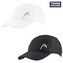 HEAD ヘッド テニスキャップ ユニセックス プロプレイヤーキャップ / PRO PLAYER CAP (287124) ホワイト・ブラック