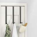 3点セット ドアハンガー ドアフック 釘抜きフック シングル フック ドア用 扉裏 J型 北欧風 ドアシングルフック 収納 扉フック バッグハンガー ドア用ハンガー 引っ掛け コートハンガー 部屋 玄関 鞄 バッグ 帽子 3.4cm-4.5cm厚さ