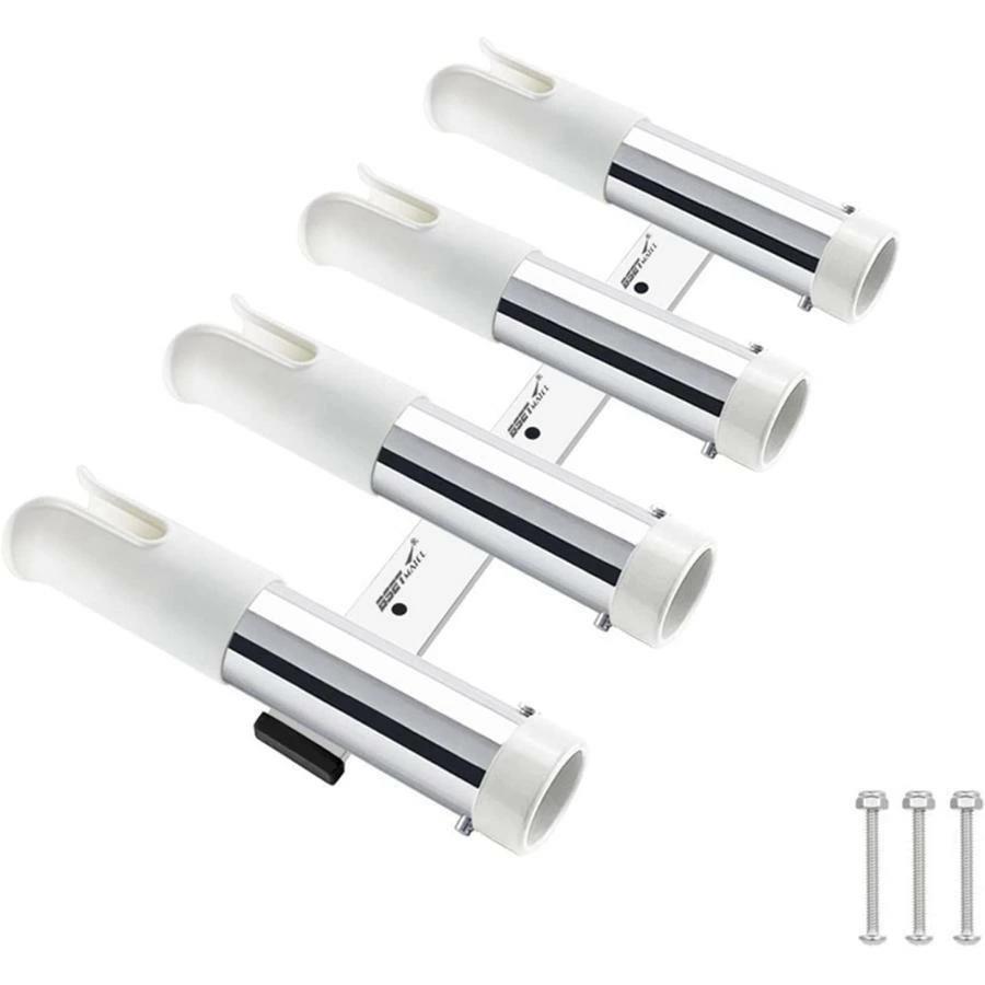 2 3 4連釣りロッドホルダー 船用釣竿ホルダー ステンレス鋼釣り竿スタンド 船竿置きブラケットソケット ブラケットアタッチメントの取り付け