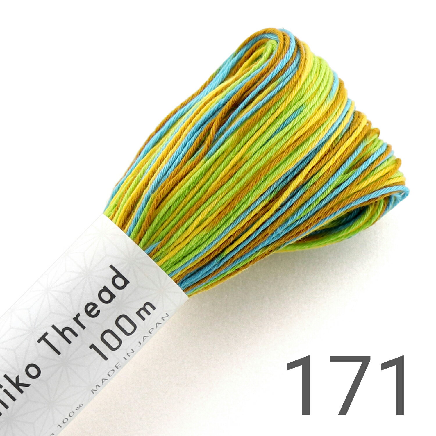 オリムパス 刺し子糸 大かせ100 Sashiko Thread 100 ミックス 100m No.171, 172, 173, 174 刺しゅう さしこ 刺繍