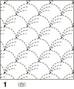 オリムパス 刺し子 花ふきん 布パック 野分 ( のわき ) 白 伝統柄 1 刺し子布 刺しゅう さしこ 刺繍