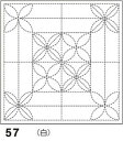 オリムパス 刺し子 花ふきん 布パック 花 ( はな )あそび 白 和柄 57 刺し子布 刺しゅう さしこ 刺繍