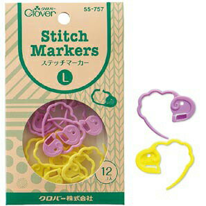 クロバー ステッチマーカー「L」 編み目　カウント　55-757　(メール便可)