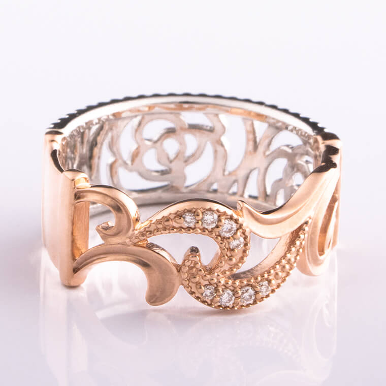 ダイヤモンドリング プラチナ 10金 ピンクゴールド リング 指輪 アクセサリ— ジュエリー 宝石 おしゃれ 大人 レディース エレガント 妻 彼女 女性 パーティー ウェディング 結婚式 記念日 誕生日 クリスマス ギフト プレゼント 贈り物