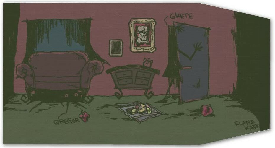 文学ブックカバー フランツ・カフカ　「変身」