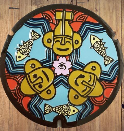 リアルご当地マンホール（ミニ）　埼玉県本庄市（はにわ）