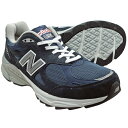 ニューバランス M990NV3 【普通幅?やや幅広 Width:2E】 NEW BALANCE M990 ネイビー 990 【Made in U.S.A. 正規品】【到着後レビューご記入のお約束で送料無料!】