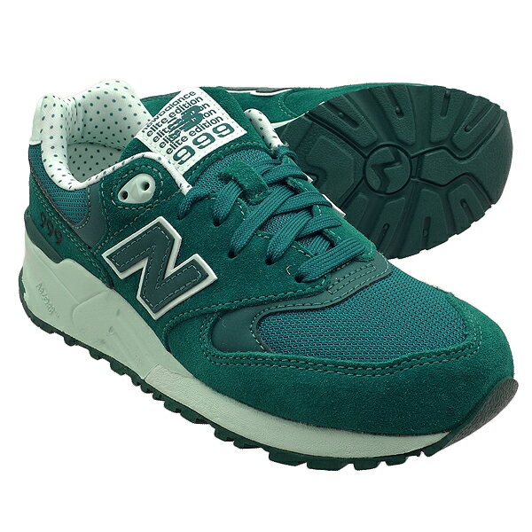 ニューバランスレディースNEWBALANCEWL999AB やや幅が狭いWidth:B ウィンターグリーン/ホワイトWidth: