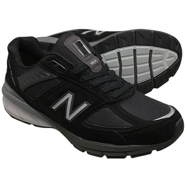 ニューバランス M990BK5 【やや幅広 Width:2E】 NEW BALANCE M990 ブラック / シルバー 990【Made in U.S.A. 正規品】 メンズ スニーカー 990V5 ランニングシューズ