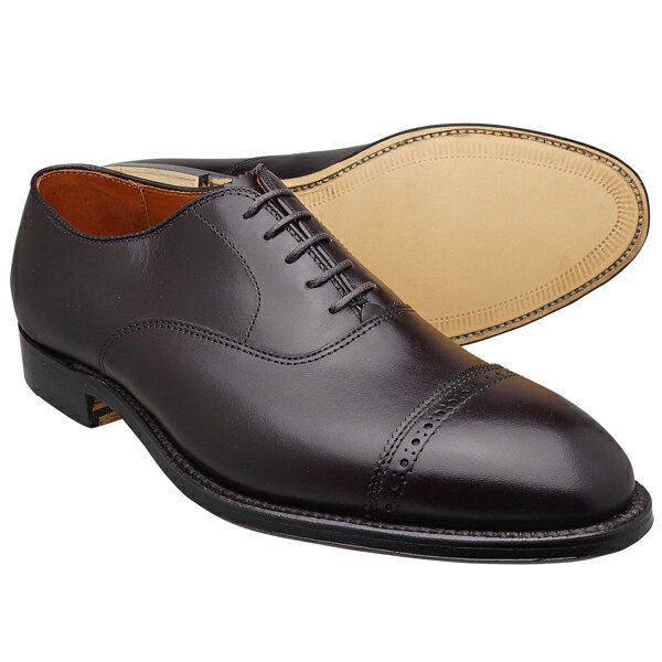 オールデン ビジネスシューズ メンズ Alden オールデン 905 Straight Tip Bal Oxford パンチドキャップトゥ BURGUNDY レザーソール≪MADE IN U.S.A. 正規品