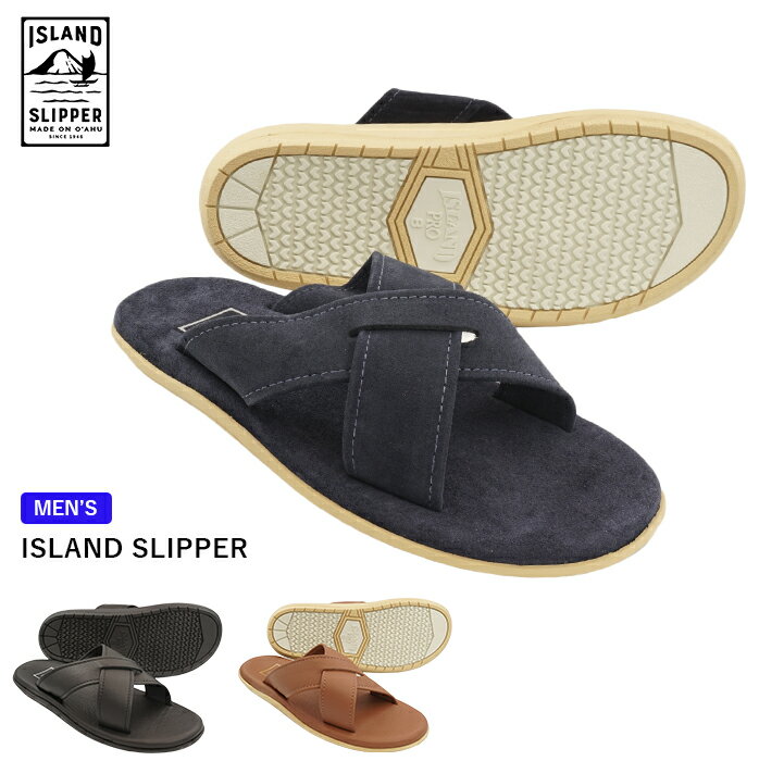 【ISLAND SLIPPER PB223】 アイランドスリッパ PB223 NAVY SUEDE ネイビースエード BLACK ブラック WHISKEY ウィスキー サンダル