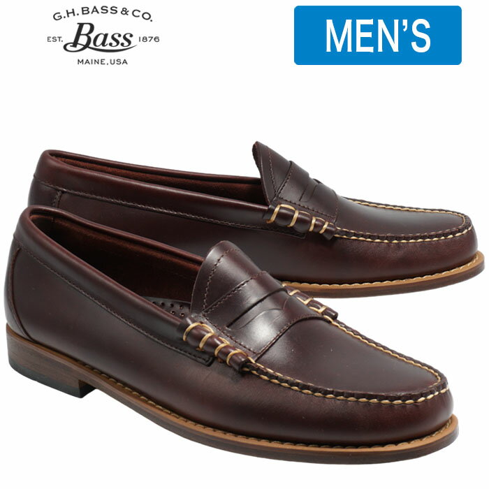 【全商品返品可】G.H.BASS バス WEEJUNS LARSON ラーソン 10999 BURGUNDY バーガンディー ワインレッド メンズ ロー…