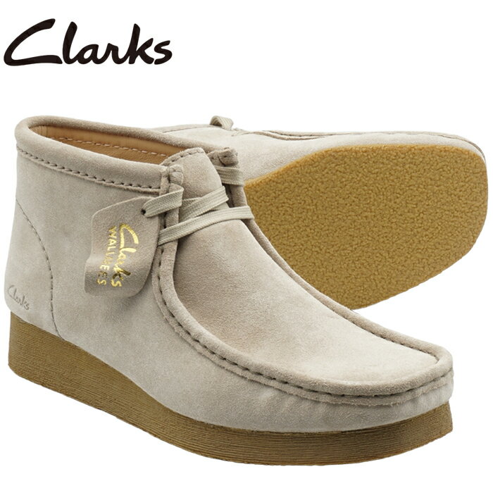 クラークス Clarks クラークス WALLABEE BOOT2 ワラビーブーツ 26161531 SAND SUEDE サンドスエード レディース モカシン ブーツ