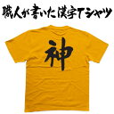 ◆神◆日本一に輝いた現代の名工が書く漢字Tシャツ T-timeオリジナル おもしろTシャツ プリントTシャツ カスタムオーダーメイド可能な筆文字Tシャツ ☆今ならオリジナルTシャツ2枚以上で【送料無料】☆ 名入れ 誕生日プレゼント 【楽ギフ_名入れ】 pt1 ..