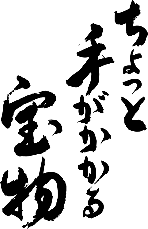 【ちょっと手がかかる宝物（縦書）】書道家が書く漢字Tシャツ おもしろTシャツ 本物の筆文字を使用し流せたオリジナルプリントTシャツ 和柄漢字Tシャツ ☆今ならオリジナルTシャツ2枚以上で【送料無料】☆ 名入れ 誕生日プレゼント 【楽ギフ_名入れ】 pt1 ..