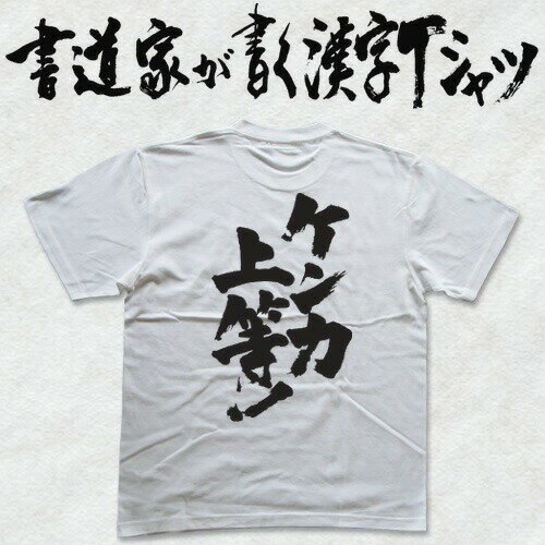 【ケンカ上等】書道家が書く漢字Tシャツ おもしろTシャツ 本物の筆文字を使用したオリジナルプリントTシャツ書道家が書いた文字を和柄漢字Tシャツにしましたpt1 ..