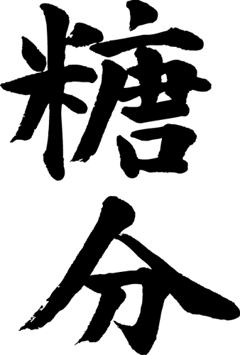 【糖分(縦書)】書道家が書く漢字Tシャツ おもしろTシャツ 本物の筆文字を使用したオリジナルプリントTシャツ書道家が書いた文字を和柄漢字Tシャツにしました☆今ならオリジナルTシャツ2枚以上で【送料無料】☆ 名入れ 誕生日プレゼント 【楽ギフ_名入れ】 pt1 ..