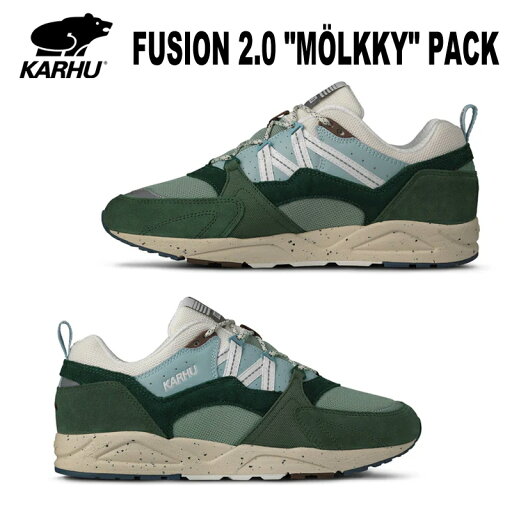 KARHU(カルフ)FUSION 2.0 "MÖLKKY" PACK LAUREL WREATH / BLANC DE BLANC フュージョン 通気性 反射材 スニーカー シューズ 男女兼用 靴 kh804187 KARHU(カルフ)FUSION 2.0 "MÖLKKY" PACK LAUREL WREATH / BLANC DE BLANC フュージョン 通気性 反射材 スニーカー シューズ 男女兼用 靴 kh804187