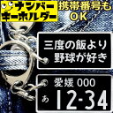 三度の飯より野球が好き 野球キーホルダーナンバープレートのキーホルダー スマートキーキーホルダー ナンバープレート風キーホルダー 面白いキーホルダー スマートキ...
