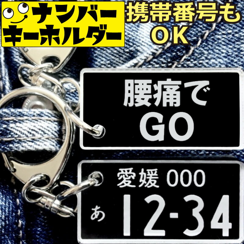 腰痛でGO ナンバープレートのキーホルダー スマートキーキーホルダー ナンバープレート風キーホルダー 面白いキーホルダー スマートキー ナンバーキーホルダー 車のカギ キーホルダー アクキー かっこいい おしゃれ プレゼント