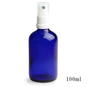 スプレー付遮光瓶（ブルー）100ml　（アルコール、エタノール対応）20本セット　20％割引バルク販売