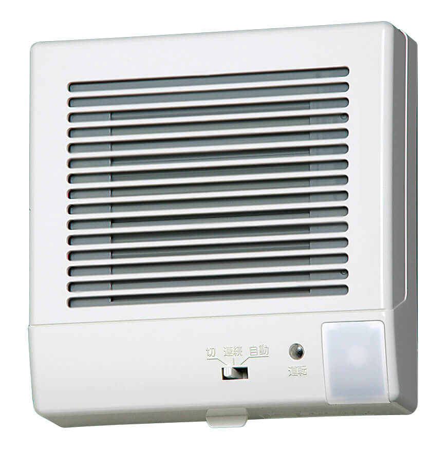 バクマ工業 KPT-08JS 強制排気用 人感センサー＋電気式シャッター付電源プラグ付 パイプ用ファン