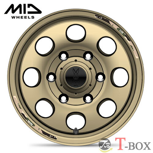 単品1本価格 15インチ 6.0J 6/139.7 MARUKA マルカ MID x DOD ウシャリン MID x DOD ウシャリン セミグロスサンドベージュ (SSB)