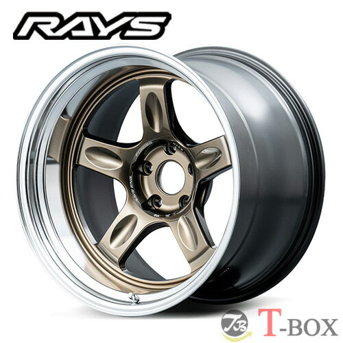 乐天商城 - 単品1本価格 18インチ 9.5J 5/114 RAYS レイズ VOLK RACING 21C spec-SR ボルクレーシング 21C spec-SR シャイニングブロンズメタル/リムDC (SR)