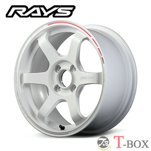 乐天商城 - 単品1本価格 15インチ 7.0J 4/100 RAYS レイズ VOLK RACING TE37SONIC TIME ATTACK ボルクレーシング TE37ソニック タイムアタック ホワイト/REDOT (WR)