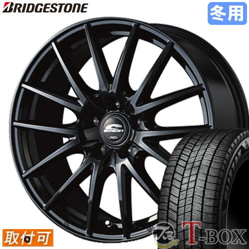 【タイヤ交換対象】 ■ 215/70R16 スタッドレスタイヤ ブリヂストン ブリザック WZ-1 BRIDGESTONE BLIZZAK WZ-1 ■ 16インチ ホイール マルカ SQ27 (BK) 16x6.5 5穴 PCD100