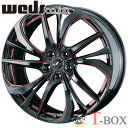 【4本特価】WEDS LEONIS TE 17inch 7.0J PCD:114.3 穴数:5H カラー:BK/SC RED ウェッズ レオニス ティーイー